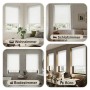 Sekey Seitenzugrollo Uni Klemmfix Lichtschutz ohne Bohren Weiß 105x150cm_8