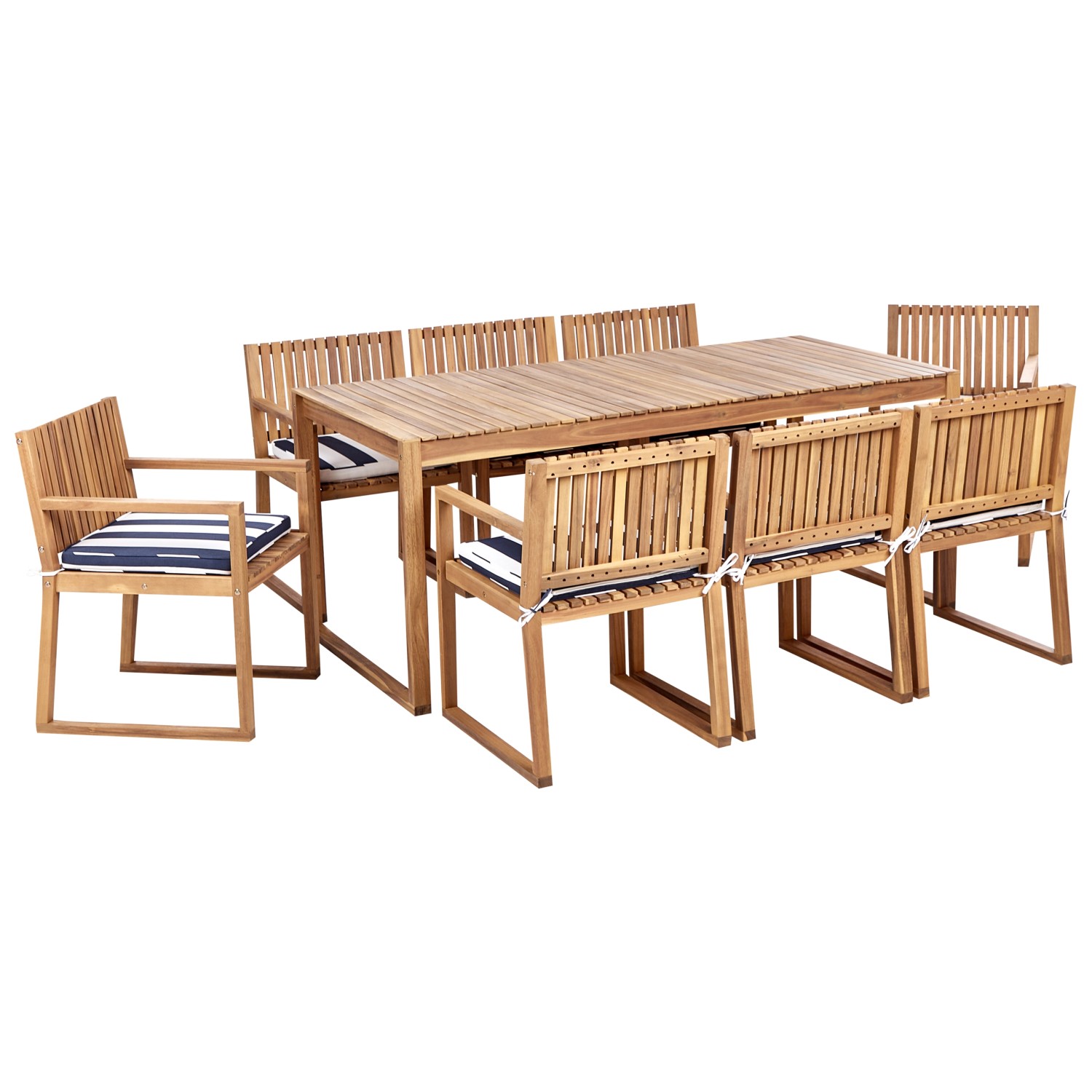 Beliani Gartentisch Set SASSARI II Marineblau günstig online kaufen