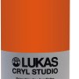Lukas Cryl Studio Acrylfarbe, 250ml, Tagesleuchtfarbe Signalrot. Künstler-Acrylfarbe für brillante Ergebnisse.