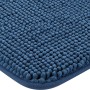 Dunkelblaue baliv Badematte (50x80 cm) aus Polyester, Detailaufnahme der Textur.