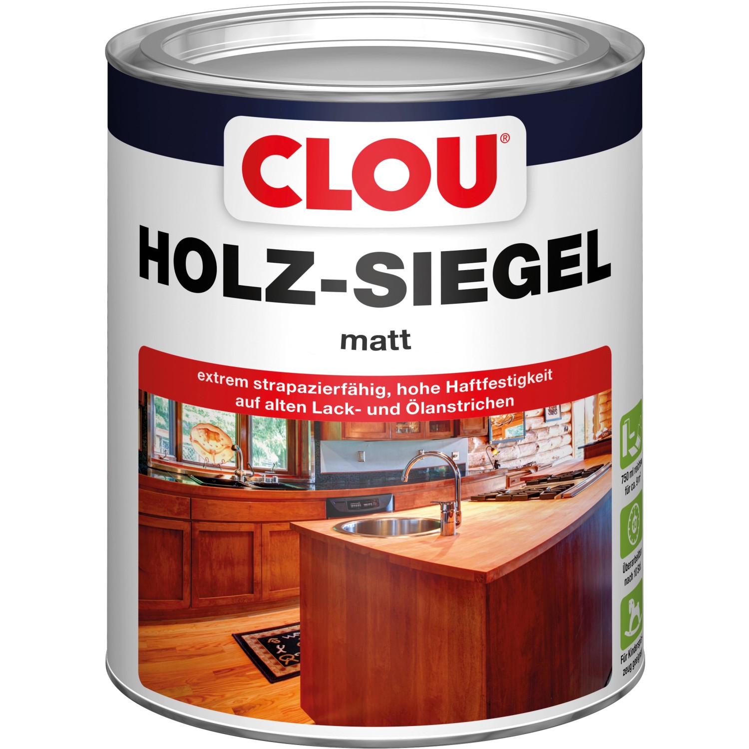 Clou Holz-Siegel EL Transparent matt 750 ml