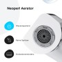 Detailaufnahme des Neoperl Aerators einer AM.PM Wannenarmatur, der Wasser spart und Spritzer vermeidet.