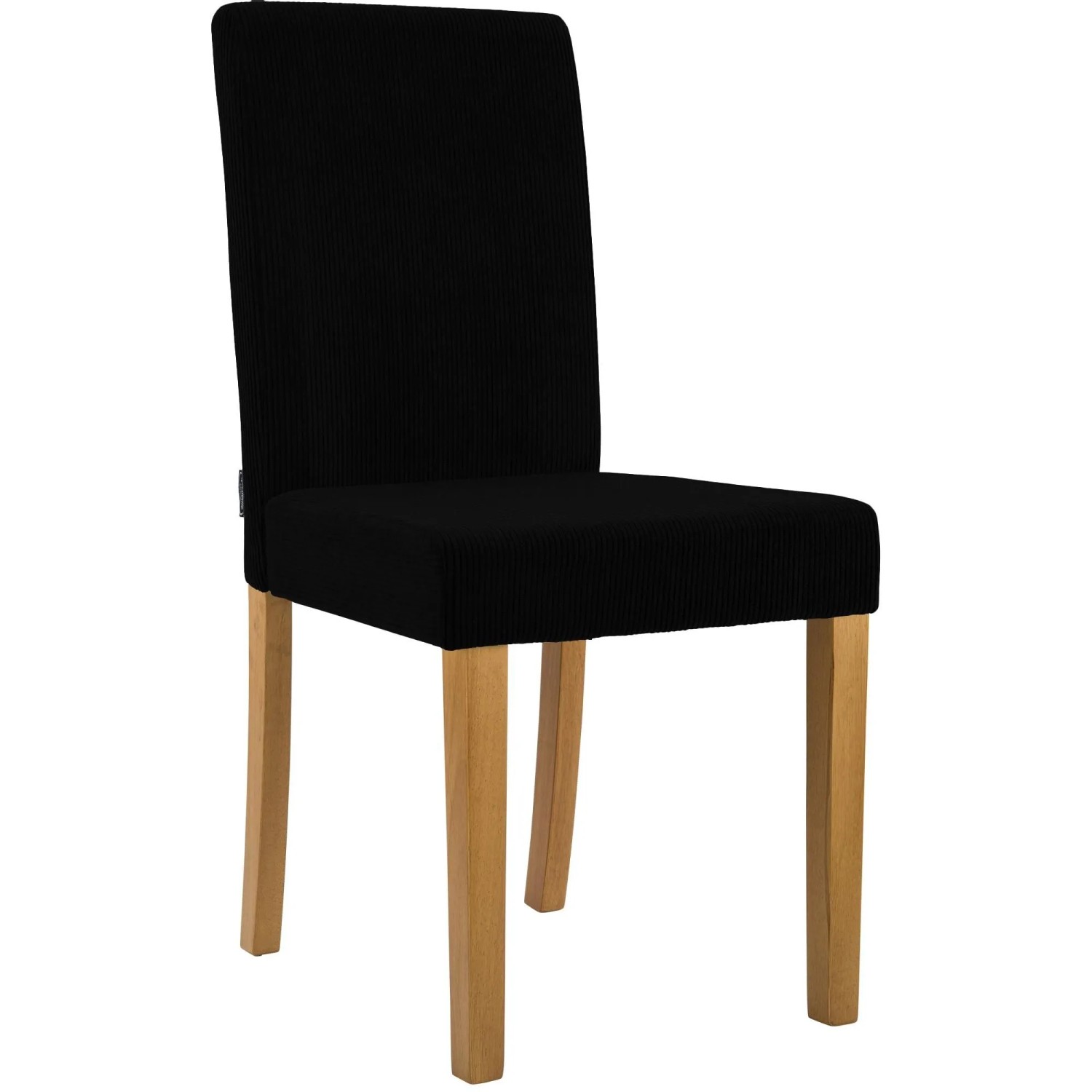 DELUKE Esszimmerstuhl DALAN Cord Schwarz 41x47x91cm Antik-Hell Essstühle Esszimmerstühle Küchenstühle Wohnzimmerstühle