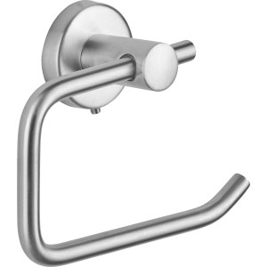 Toilettenpapierhalter S40 aus mattem Edelstahl zur Wandmontage.
