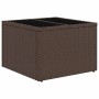 vidaXL Tisch aus braunem Poly-Rattan, Teil des 8-tlg. Gartenmöbel-Sets mit Stauraum.