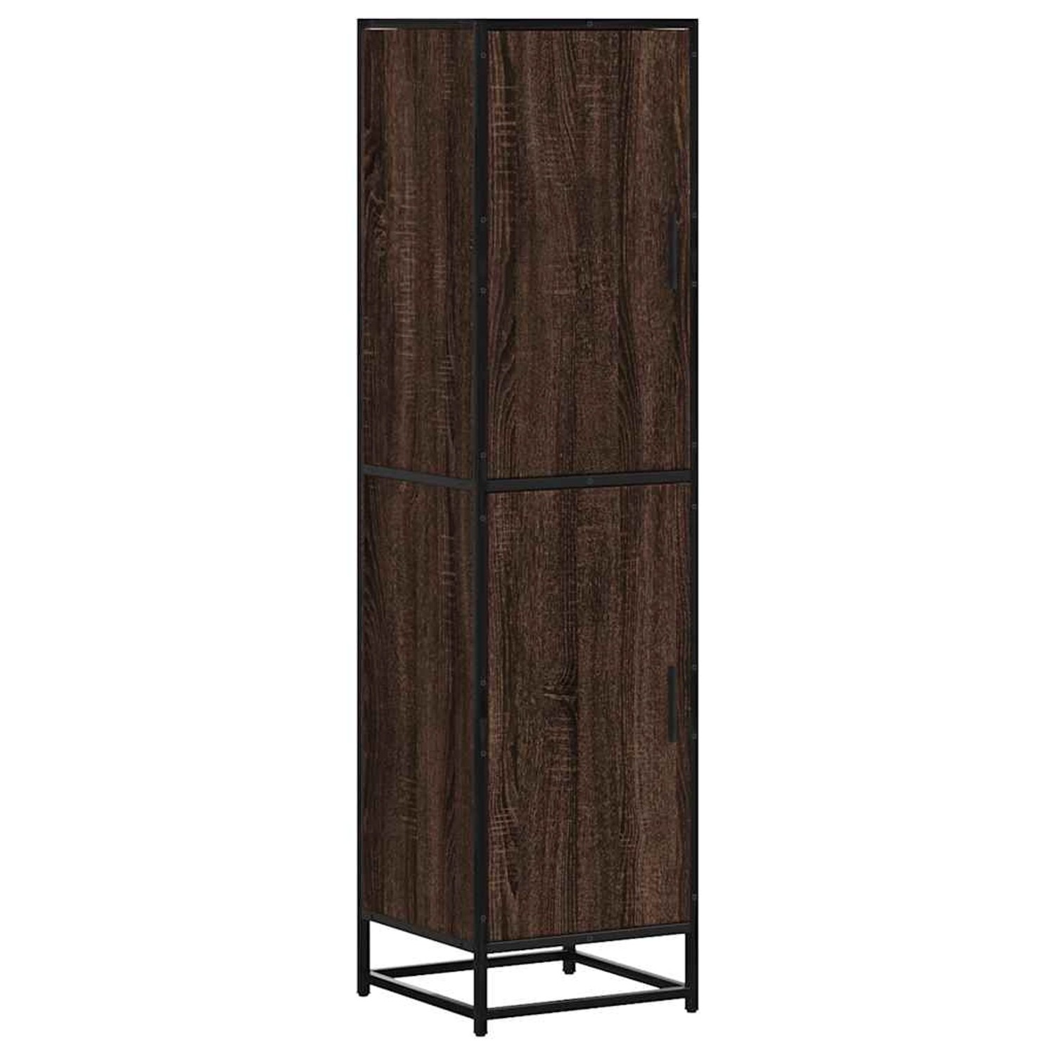 vidaXL Highboard Braun Eichen-Optik 35,5x35x139cm Holzwerkstoff Metall 8490 günstig online kaufen