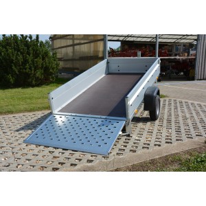 Stema REX 25 Kippanhänger mit offener Rampe. Autoanhänger für Garten, Landschaftsbau und Motorsport.