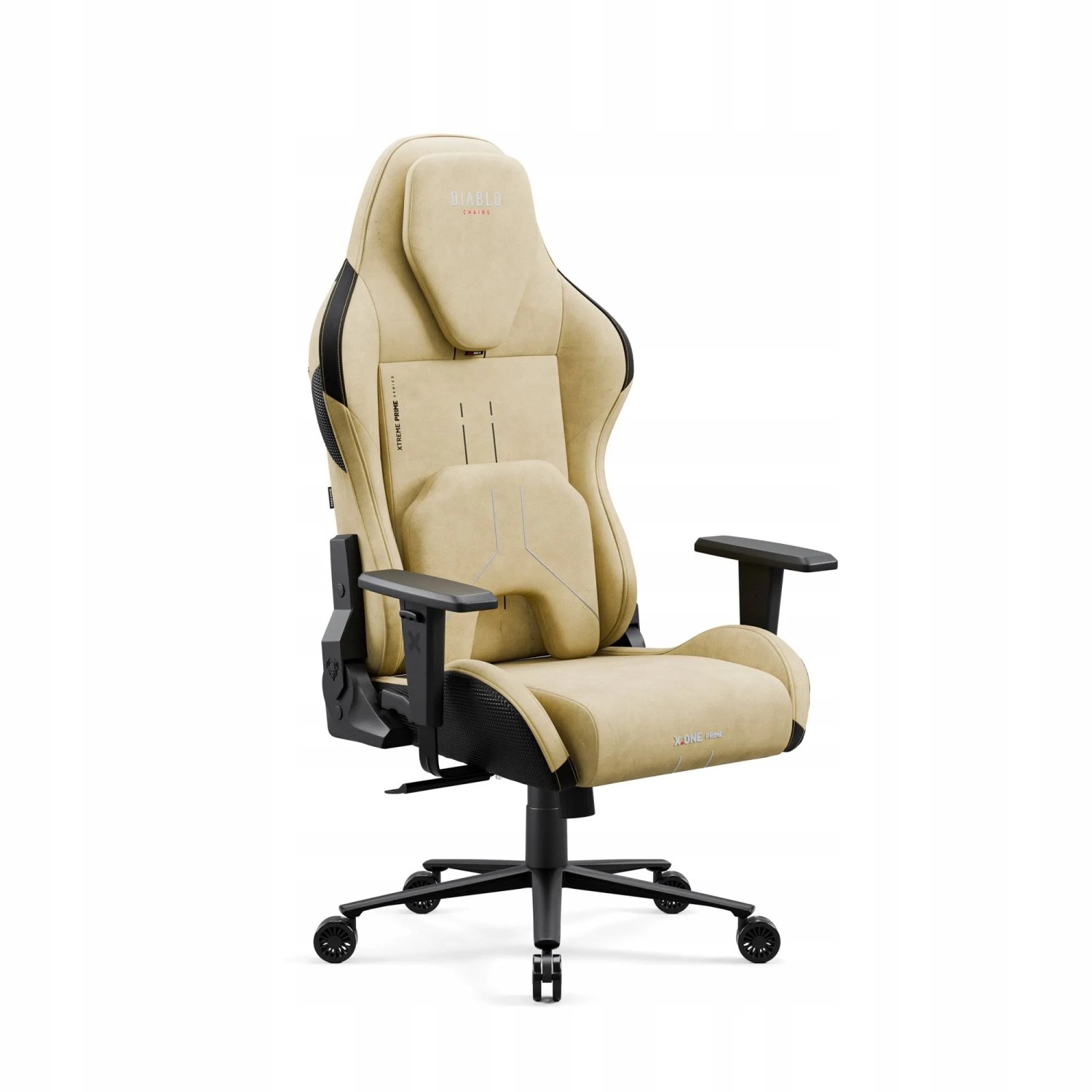 DIABLO CHAIRS Ergonomischer Gaming-Sessel aus Stoff X.ONE PRIME Normal Size BROKEN GOLD
