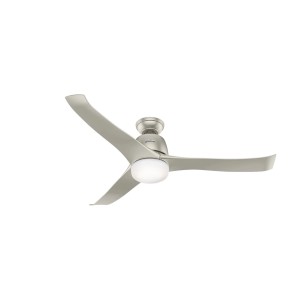 HUNTER Deckenventilator Harmony Nickel, 137 cm, mit Lampe und Fernbedienung.