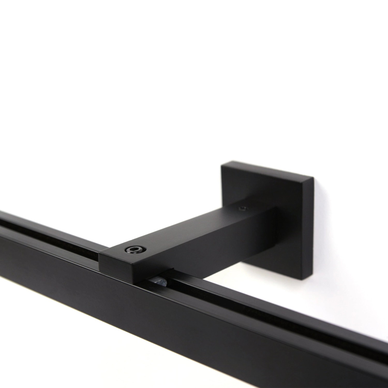 Deco-Raum Gardinenschiene nach Maß 1-Lauf Cube Schwarz 310cm_4