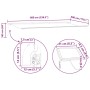 vidaXL Einziehbare Markise Mehrfarbig 600 x 300 cm Stoff und Stahl 3331614_15