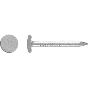 Feuerverzinkte LUX Dachpappstifte, Ø 2,8 x 25 mm, mit breitem Kopf, 1 kg.