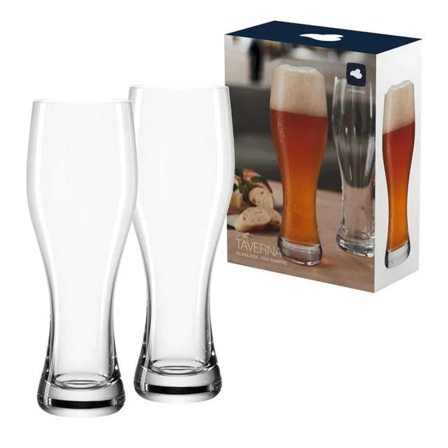 Leonardo Taverna Weizenbierglas 0,5l 2er Set