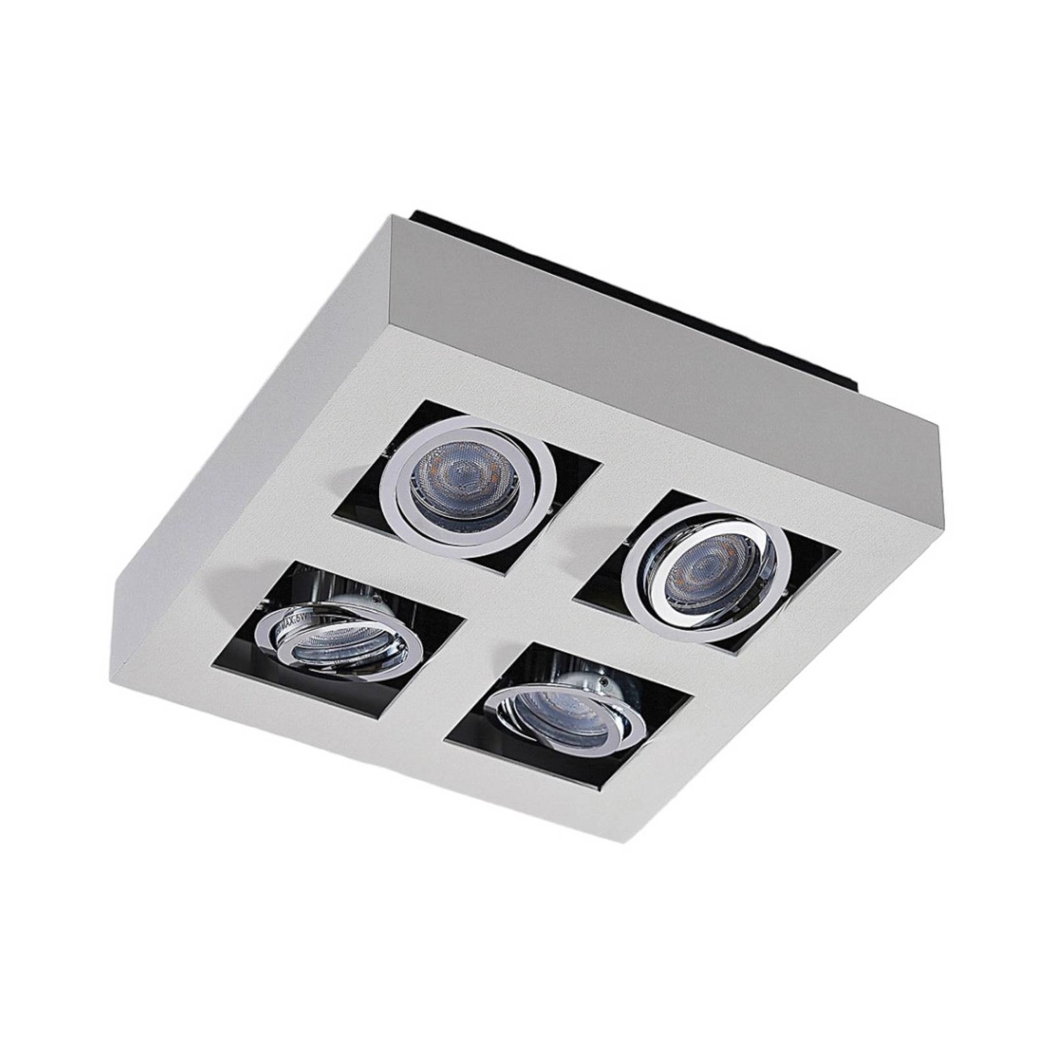 Thumbnail - Arcchio Strahler Vince 9620459 Modern in Weiß aus Aluminium 4-flammig GU10 Flurleuchte