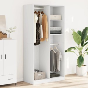 vidaXL Kleiderschrank Weiß 100x50x200 cm Holzwerkstoff 3307765