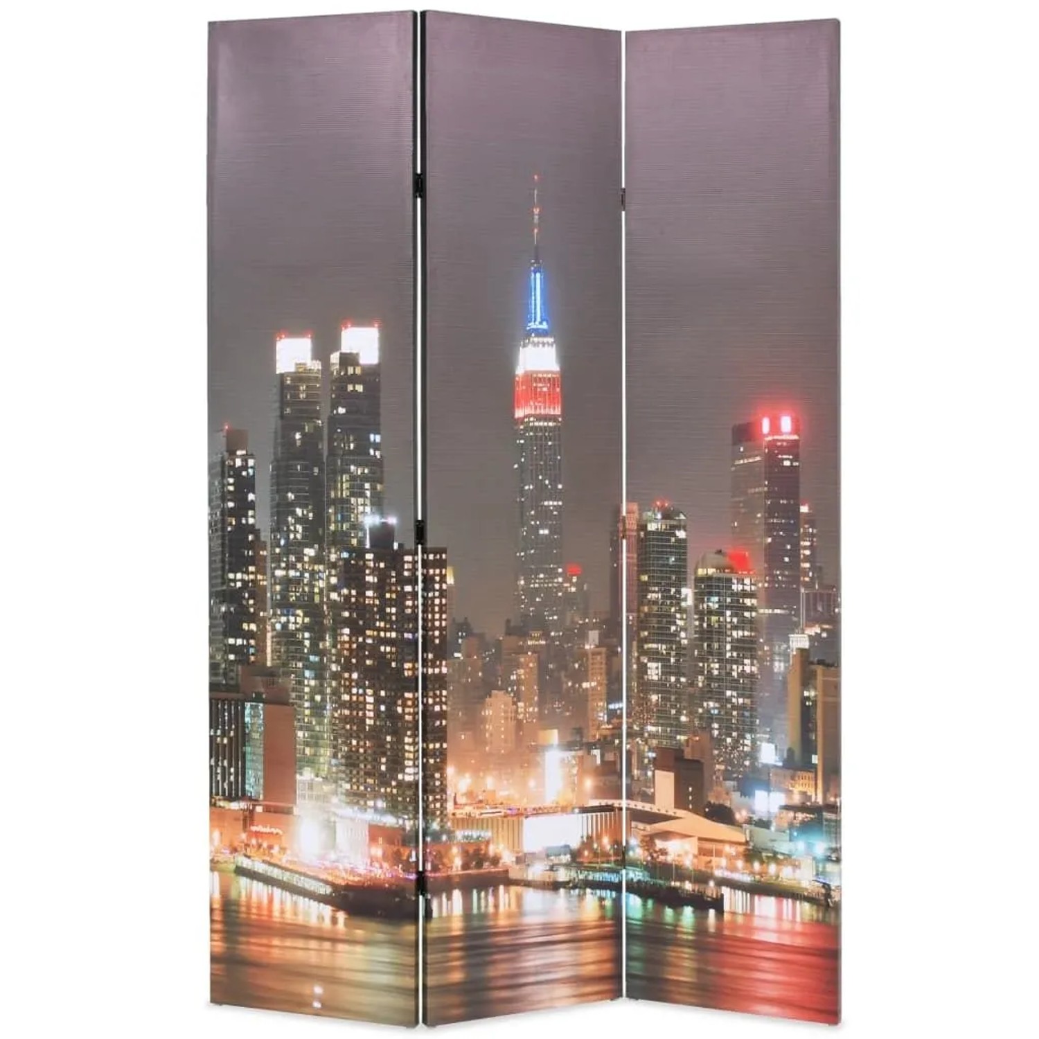 vidaXL Raumteiler Klappbar 120 x 170 cm New York bei Nacht 245861