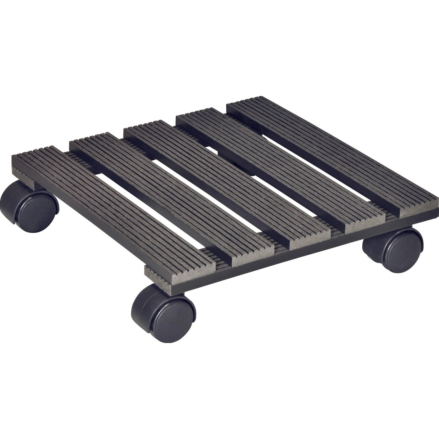 Wagner Multi Pflanzenroller WPC Anthrazit eckig 8,3 cm x 29 cm x 29 cm FSC® günstig online kaufen