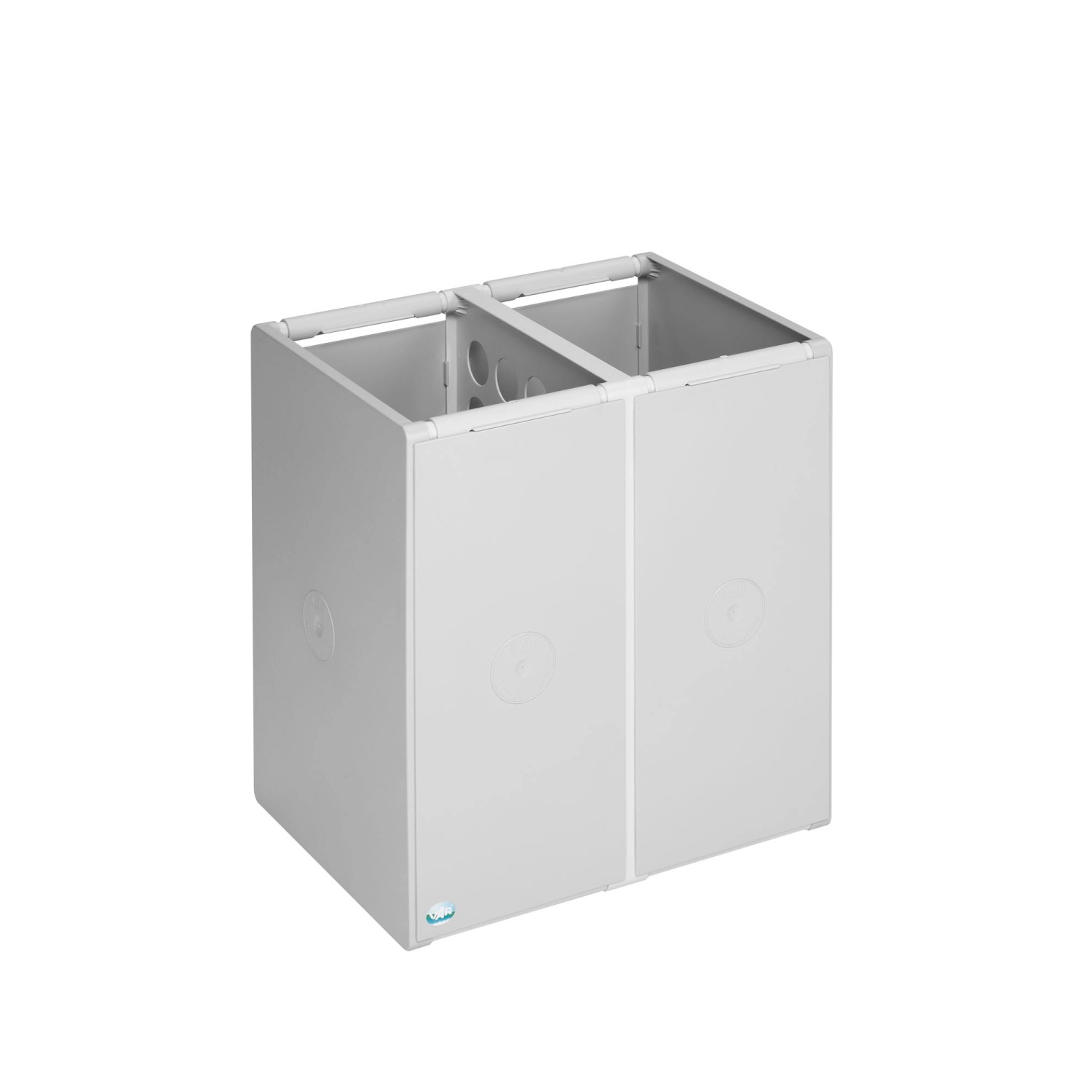 PROREGAL Robustes Abfallbehälter Und Wertstoffsammelsystem 2 Fach Ohne Deck günstig online kaufen