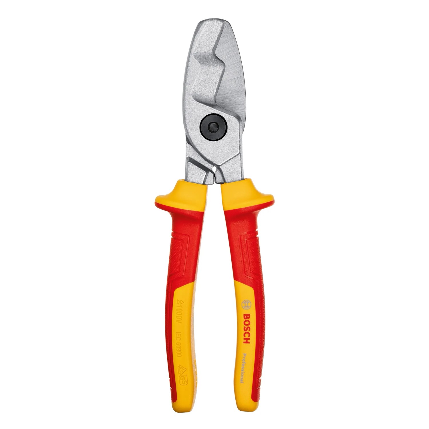 Bosch Professional VDE-Kabelschere, 200 mm, isolierte Zange für sicheres Schneiden von Kabeln.