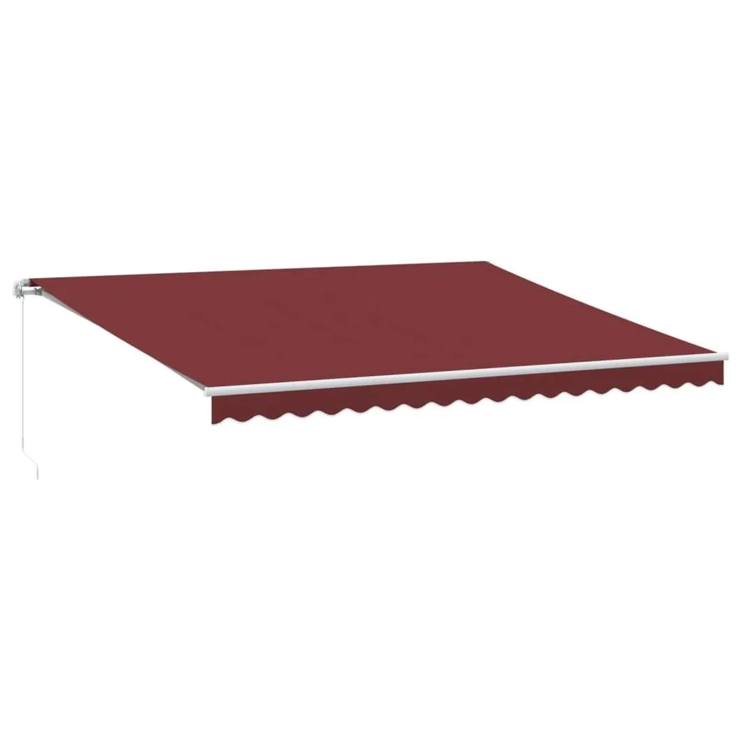 vidaXL Markise Manuell Weinrot 450x350 cm 3214986
