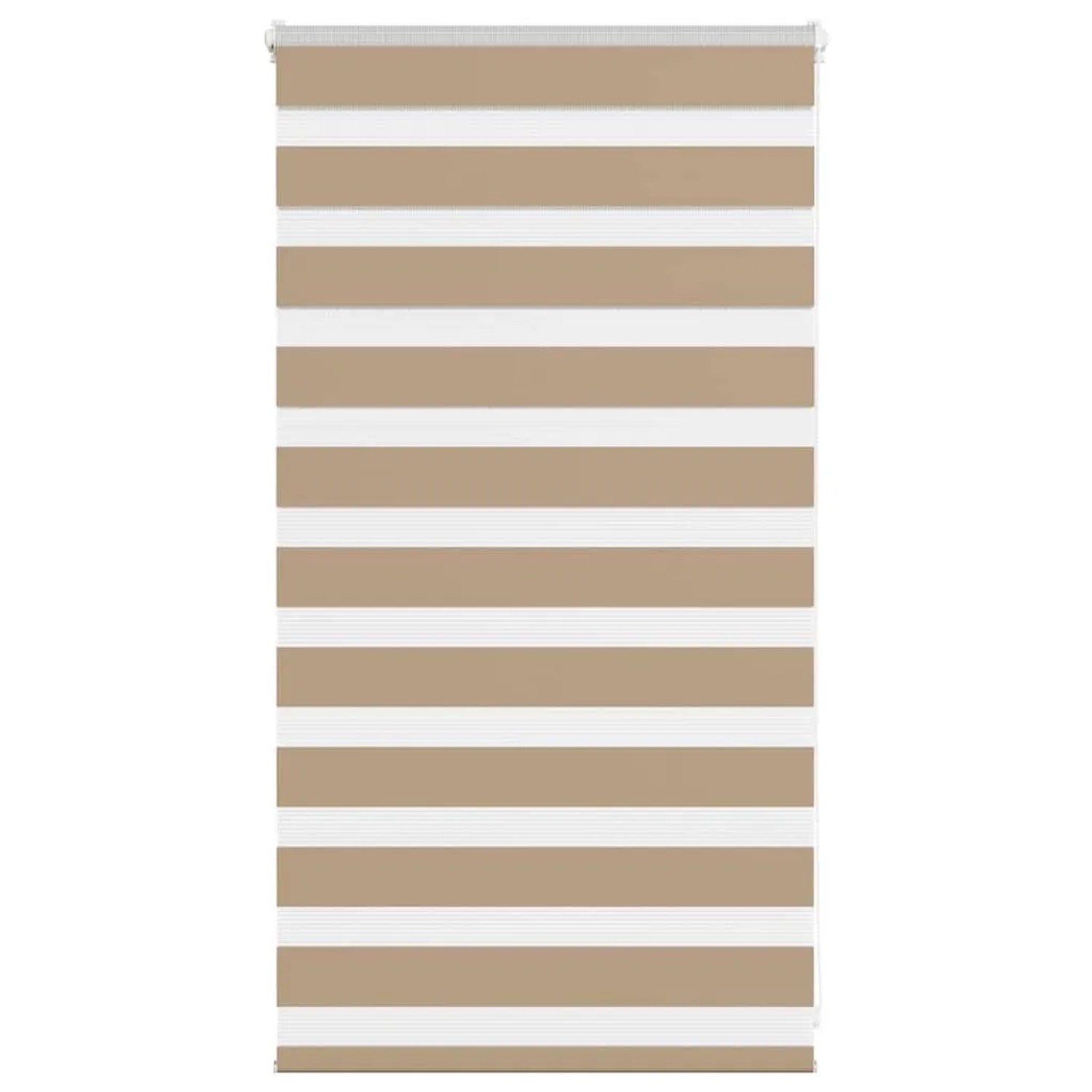 vidaXL Doppelrollo Sandbraun 70x100 cm Stoffbreite 65,9 cm Polyester 4014515