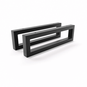 HEVVA Waschtischhalterung RHEIN 10 cm Hoch 35 cm Tief 2er Set Schwarz