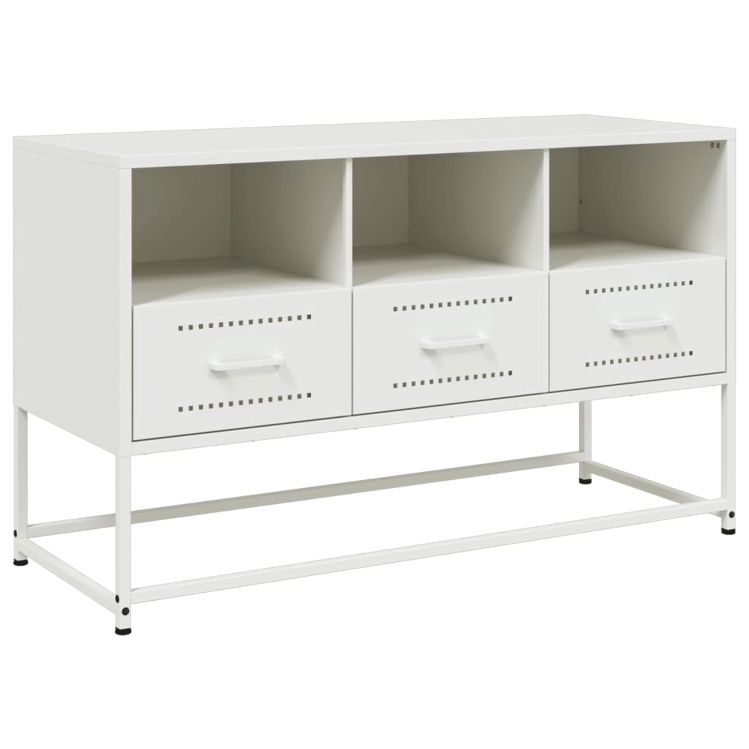 vidaXL TV-Schrank Weiß 100,5x39x60,5 cm Stahl 846547 günstig online kaufen