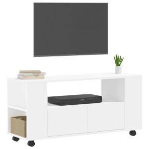 vidaXL TV-Schrank Weiß 102x34,5x43 cm Holzwerkstoff 833742