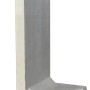 Diephaus L-Stein Ecke, bewehrt, grau, 90 Grad, 155x100x100x8 cm, 2-teilig für Mauersysteme.
