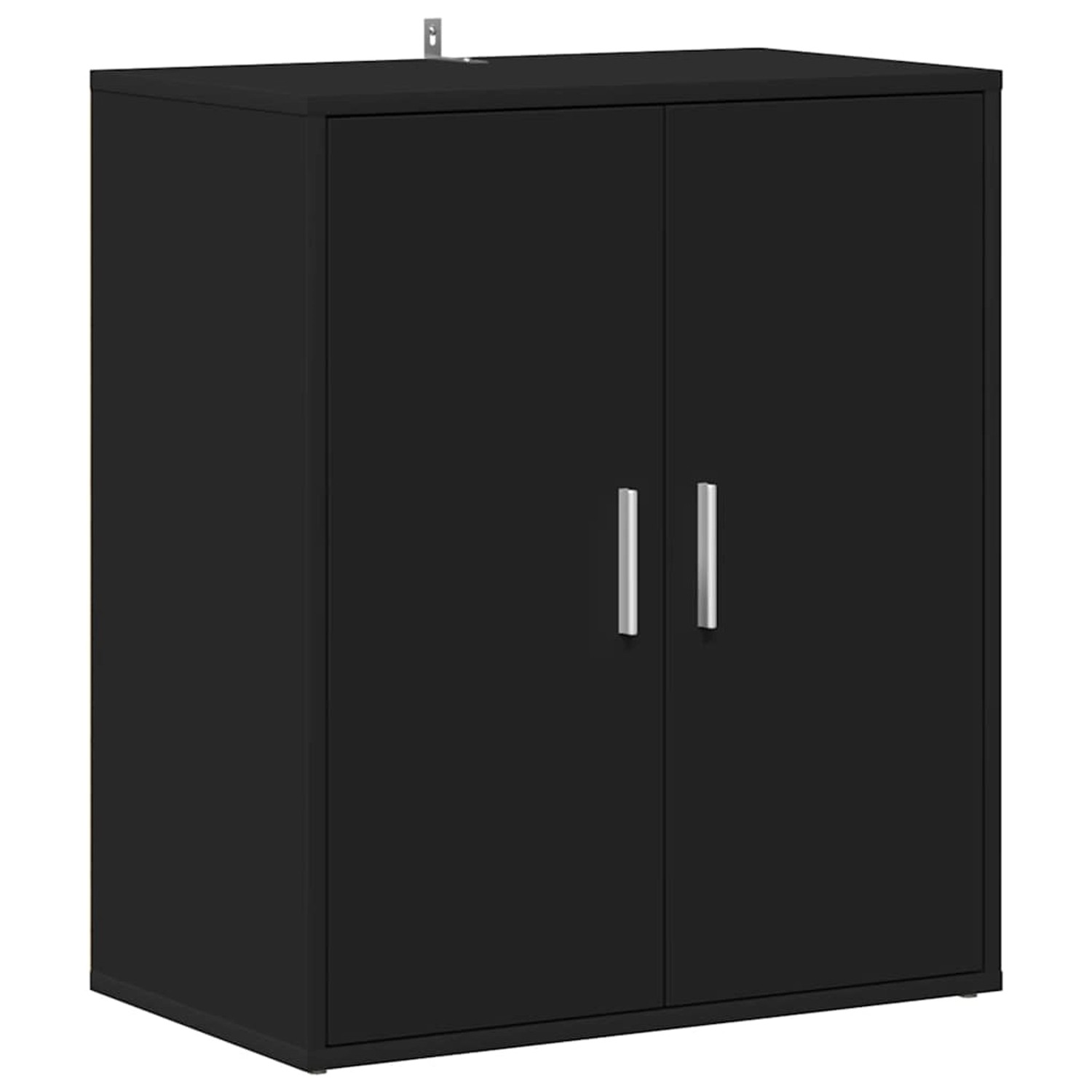 vidaXL Schuhschrank Schwarz 60x35x70 cm Holzwerkstoff 808919