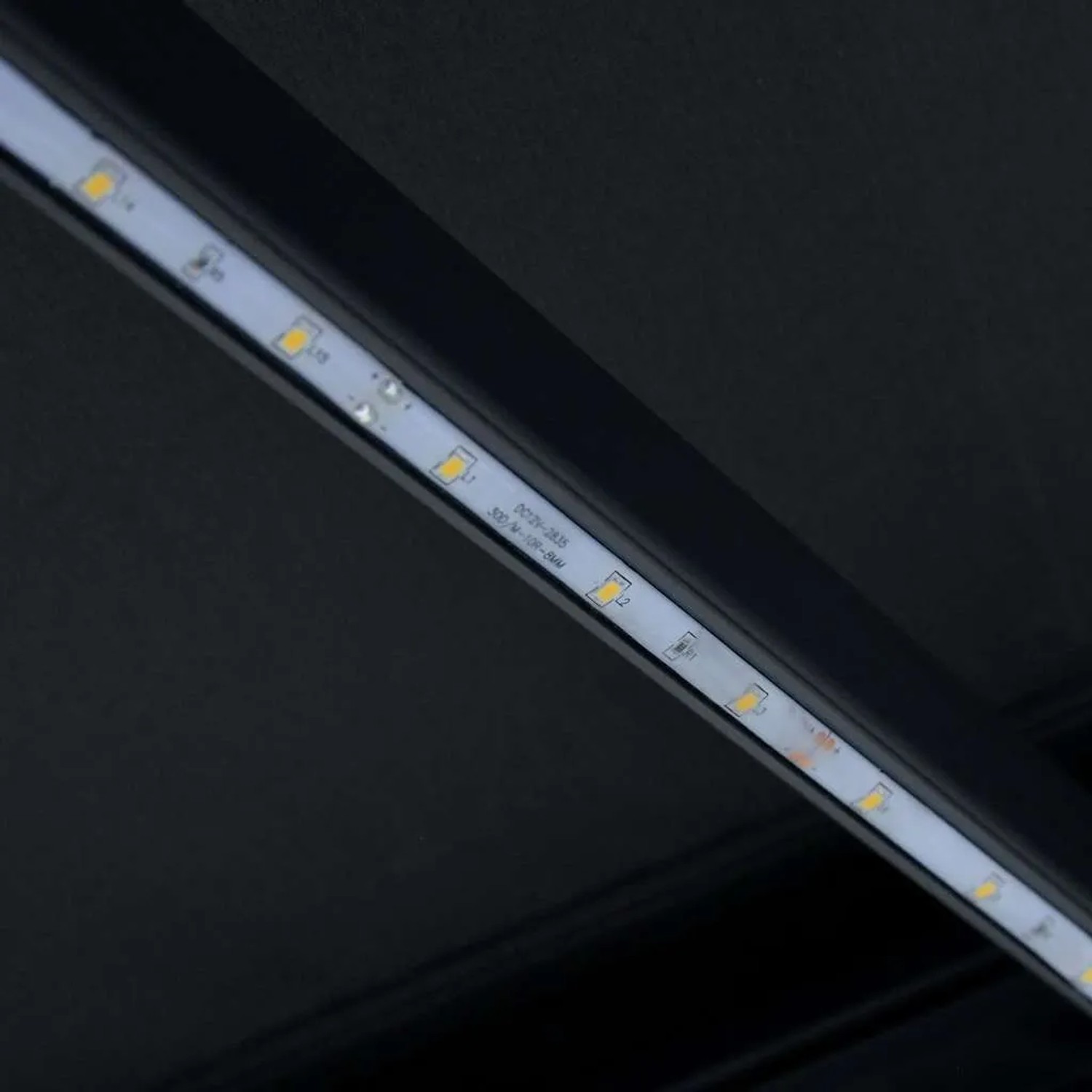 vidaXL Markise Manuell Einziehbar mit LED 350x250 cm Anthrazit 3051244_11