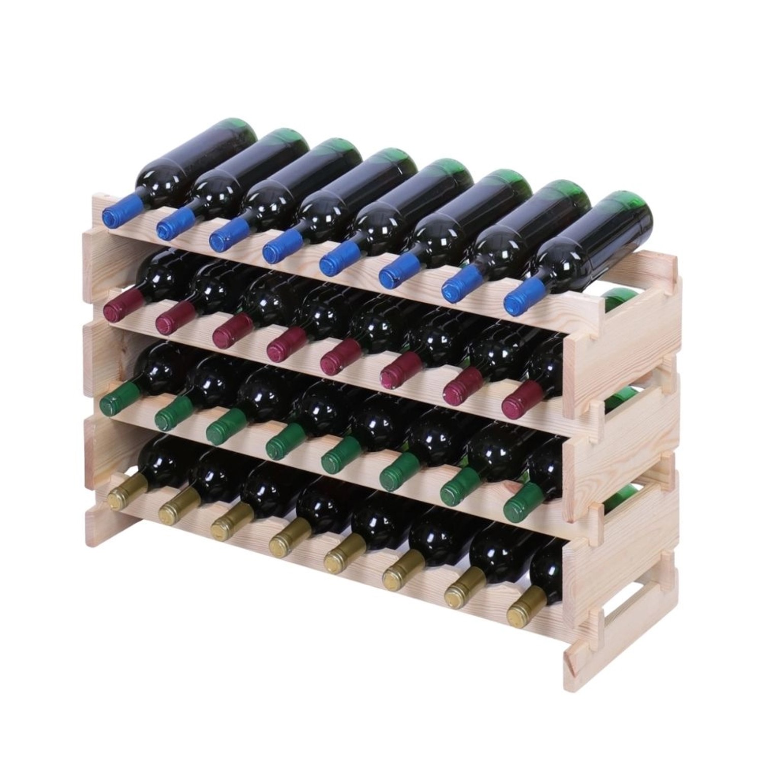 PROREGAL Weinregal VINOTECA FLEX PRO HxBxT 51x84x28cm 32 Flaschen Auf 4 Ebe günstig online kaufen