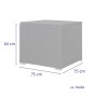 Graue SVITA Auflagenbox Lugano/California aus Polyrattan, ideal zur Aufbewahrung von Gartenkissen.