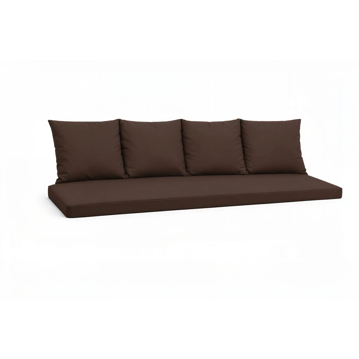 Setgarden Mix-Techno Gartenkissen Für Polyrattan Möbel 180×60×50 cm – Kissen Für 3 Sitzer Gartensofa 1tlg Braun
