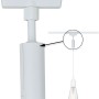 Weißer Paulmann Urail Pendeladapter Universal 23mm für Schienensysteme zur flexiblen Pendelaufhängung.