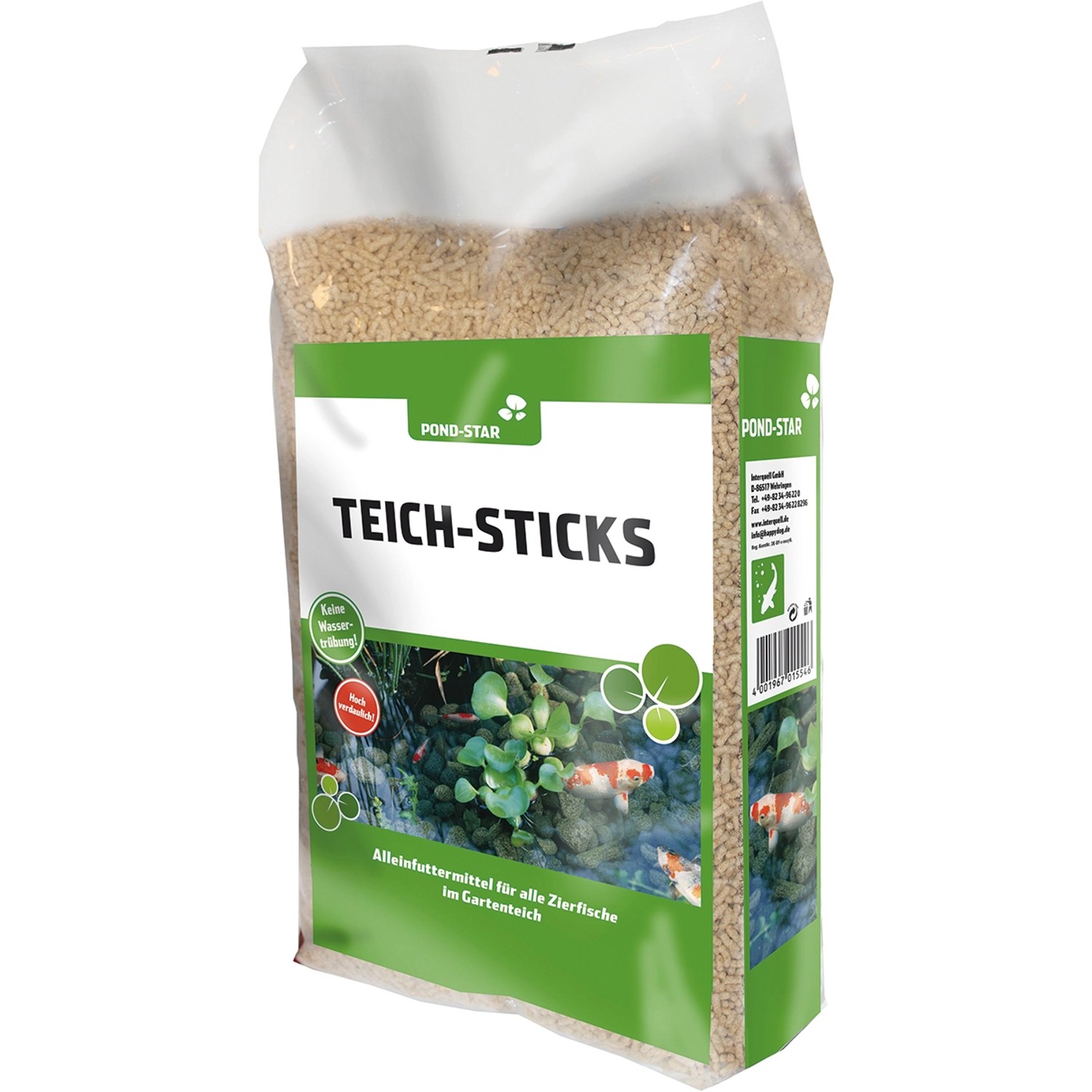 Teich-Fischfutter Pondstar Teichsticks Premium 15 l