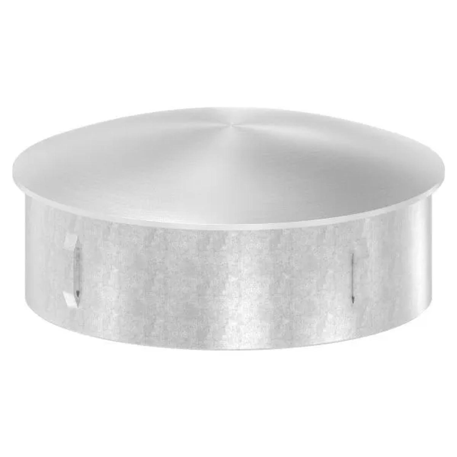 FeNau Einsteckkappe Edelstahl V4A Für Rohr Ø 101,6 mm Wandstärke 2,0-2,5 mm Leicht Gewölbt