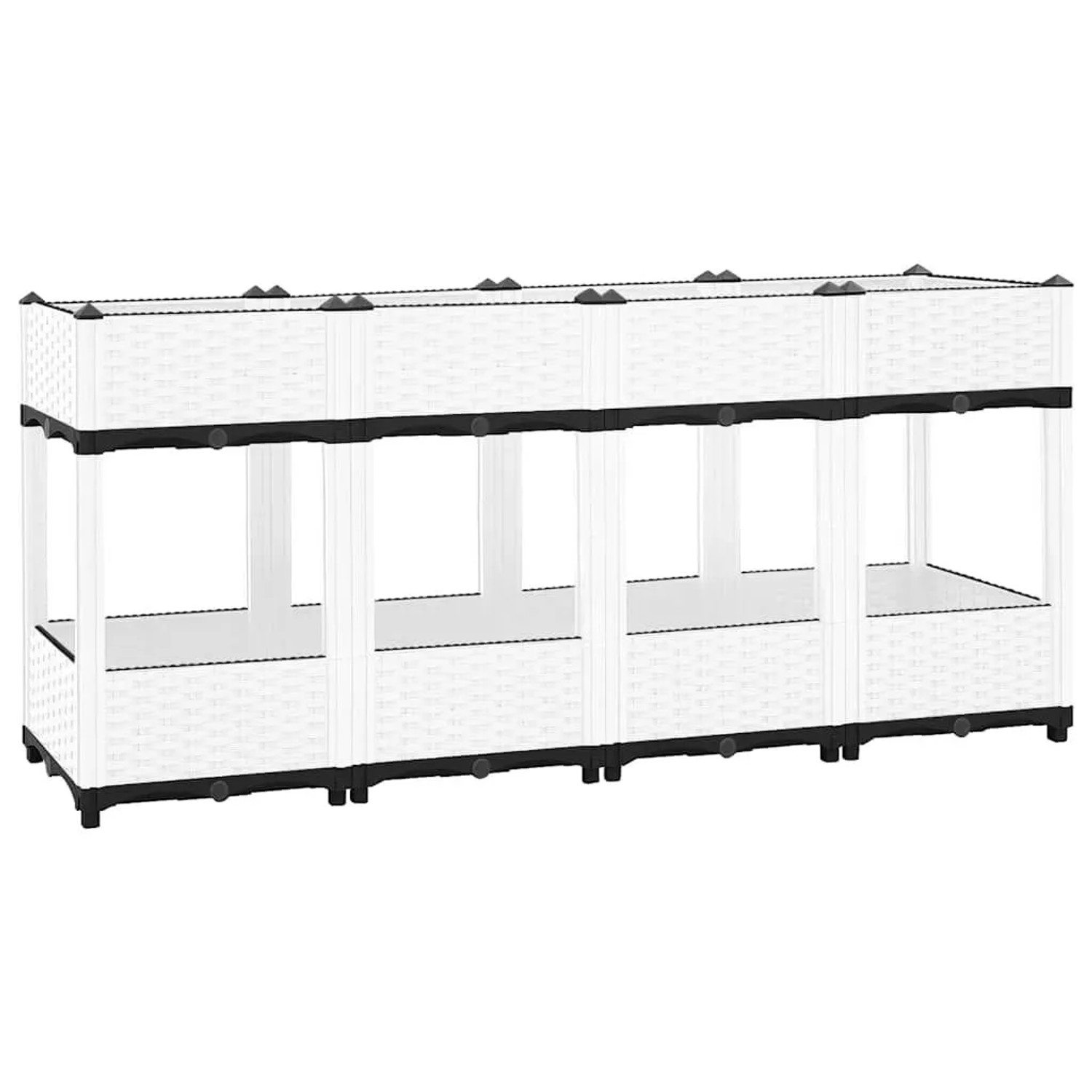 Furnicato Hochbeet 160x40x71 Cm Polypropylen