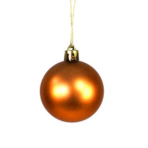 Mojawo 30tlg Christbaumkugeln Weihnachtskugeln Schmuckkugeln Baumschmuck Orange 4 5 6 7cm