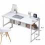 Rebiko Computertisch Loft Weiß für Jugendliche mit Regal Modern 100 cm_3