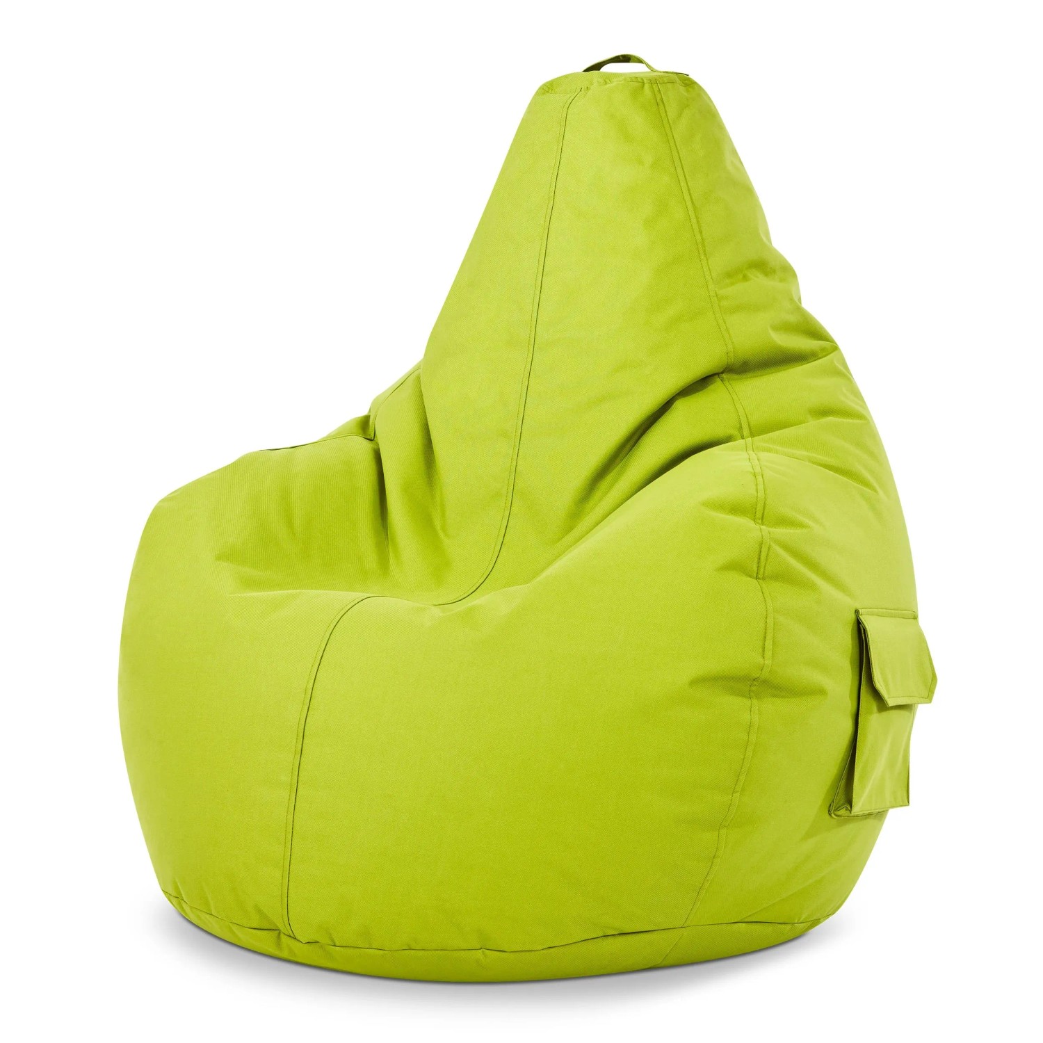 Green Bean Sitzsack Cozy 80 x 70 x 90 cm Wetterfest Waschbarer Bezug Hellgrün