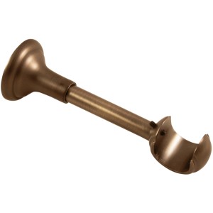 Gardinia Träger Windsor Rustikal, offen, Bronze, 12 cm für Gardinenstangen Ø 25 mm.