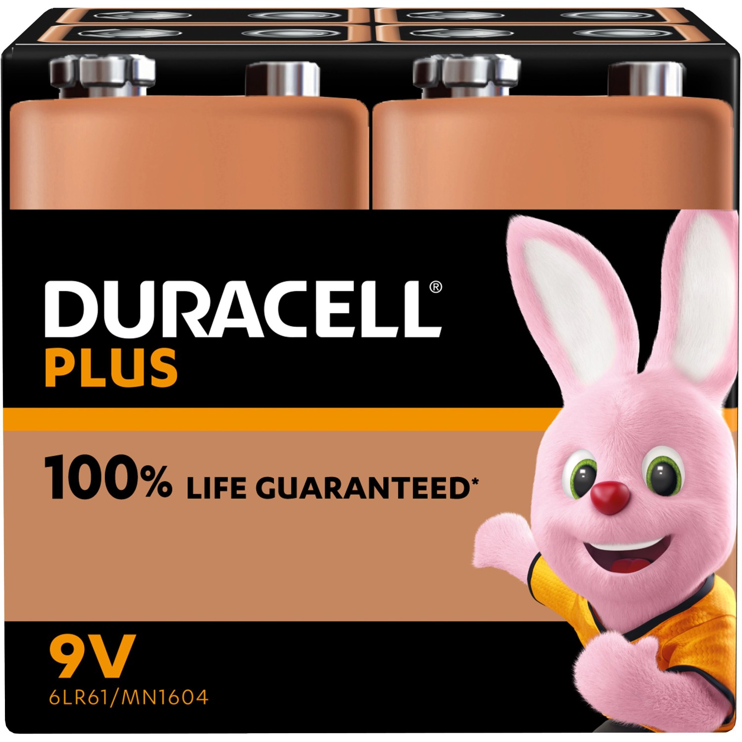 Duracell Alkaline Batterien 9V MN1604/6LR61 4er Pack