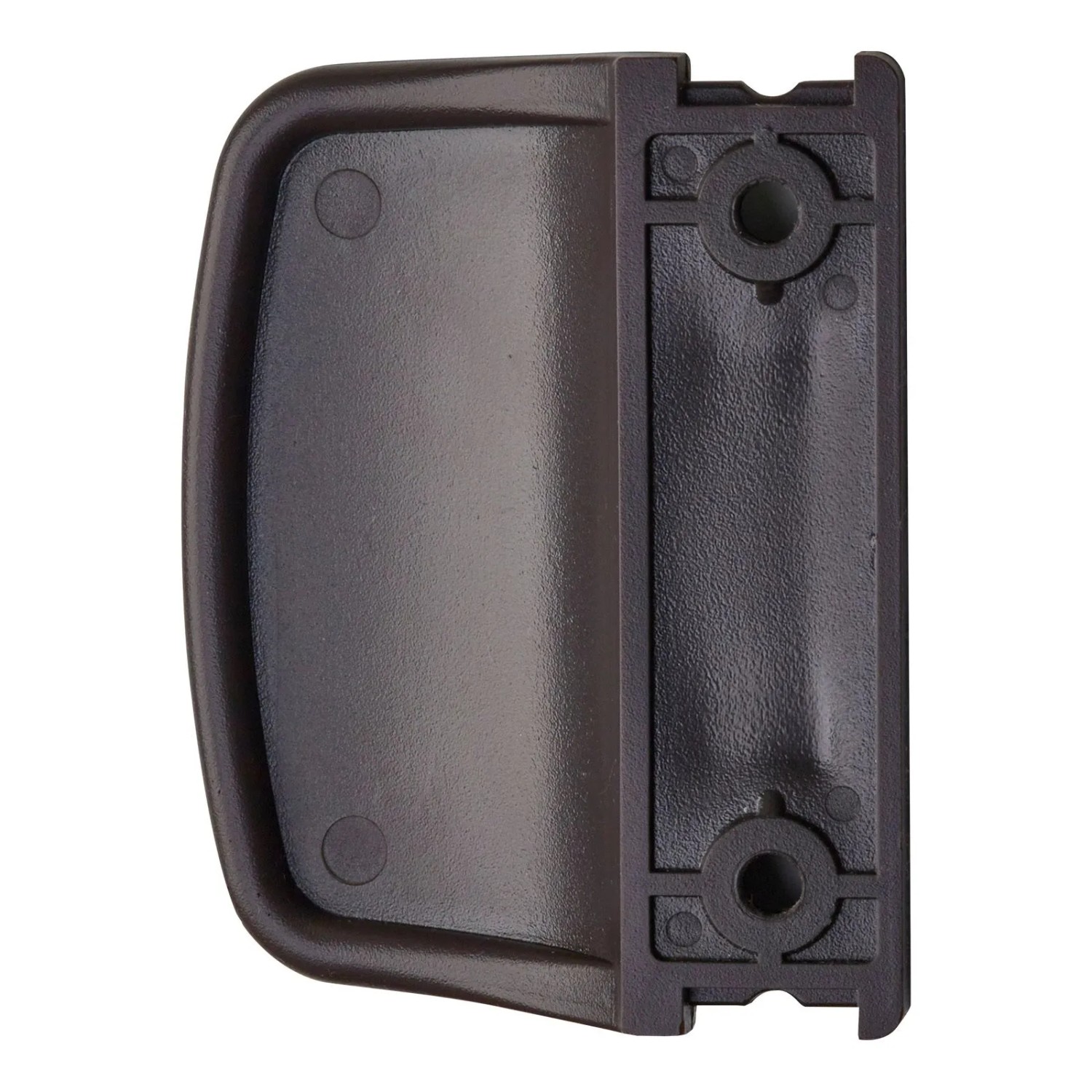 Graubrauner SOTECH Balkontürgriff DOJO, 70x55x20 mm, BA 48 mm, aus Kunststoff.