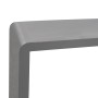 Graues vidaXL Würfelregal, 3er Set aus MDF, Detailansicht.