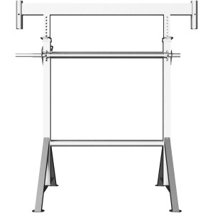 Feuerverzinkter Schake Kurbelgerüstbock, höhenverstellbar, für den Gerüstbau.