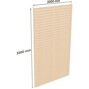 Holzbrüder Carport Seitenwand Ralf, Fichte natur, 350x200cm, Witterungsschutz