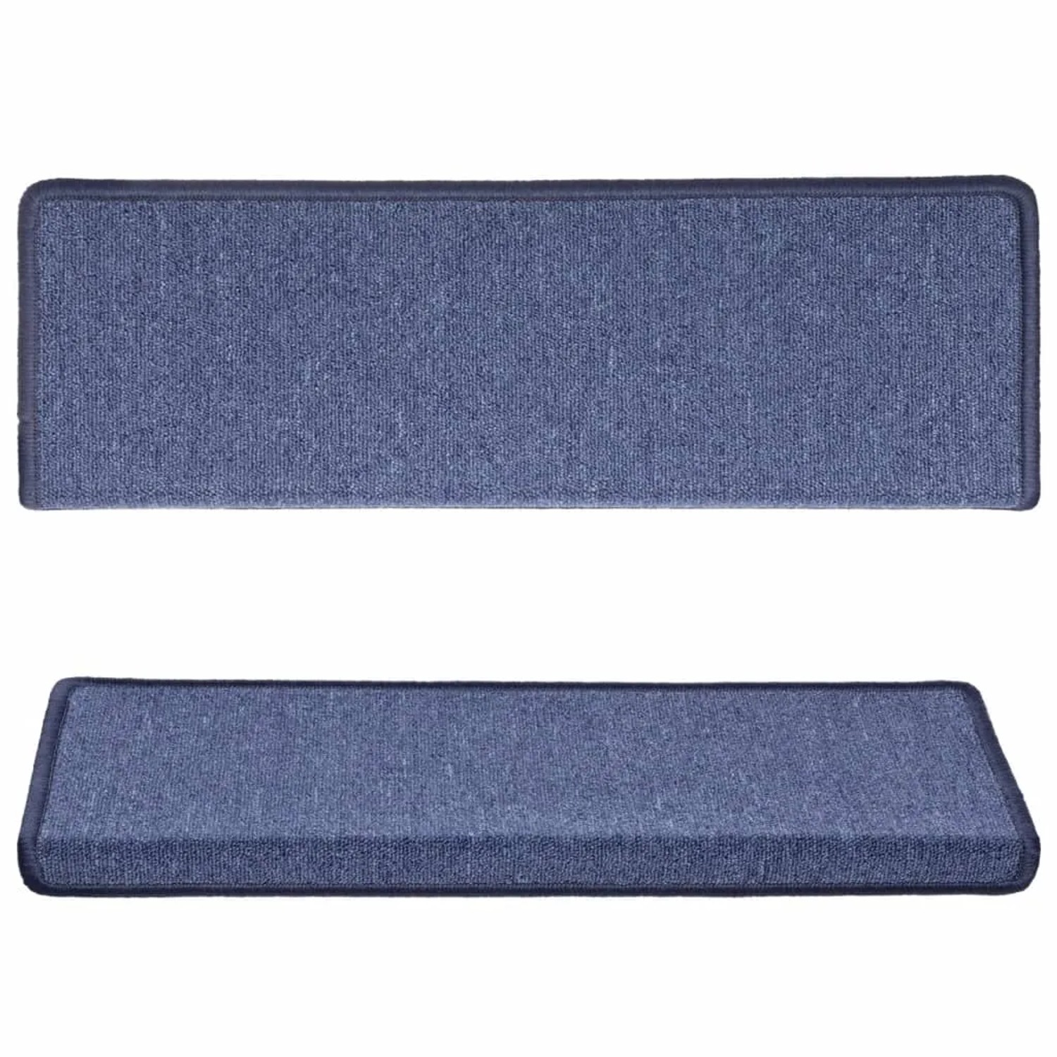 vidaXL Stufenmatten 15 Stk 65x21x4 cm Blau Rechteckiger Rand 134574_5