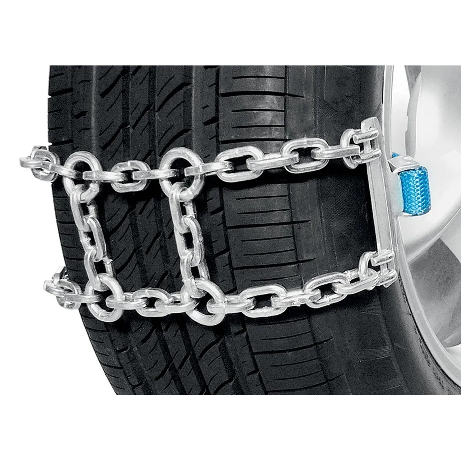 Anfahrhilfe LKW am Reifen, Ketten für mehr Grip bei Eis und Schnee.