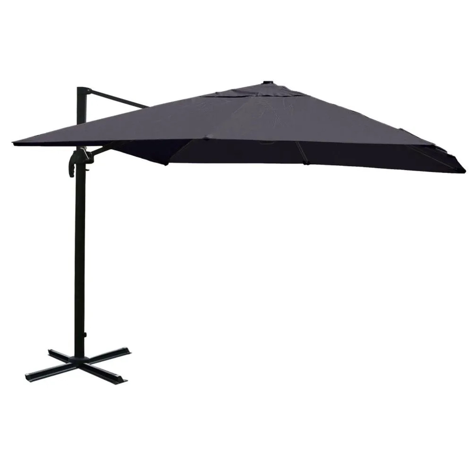 MCW Ampelschirm A96 3,5x3,5m Alu Anthrazit ohne Ständer